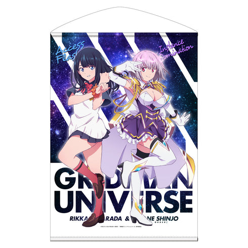 『グリッドマンユニバース』描き下ろし 新条アカネ(ニューオーダー) & 宝多六花 B2タペストリー
